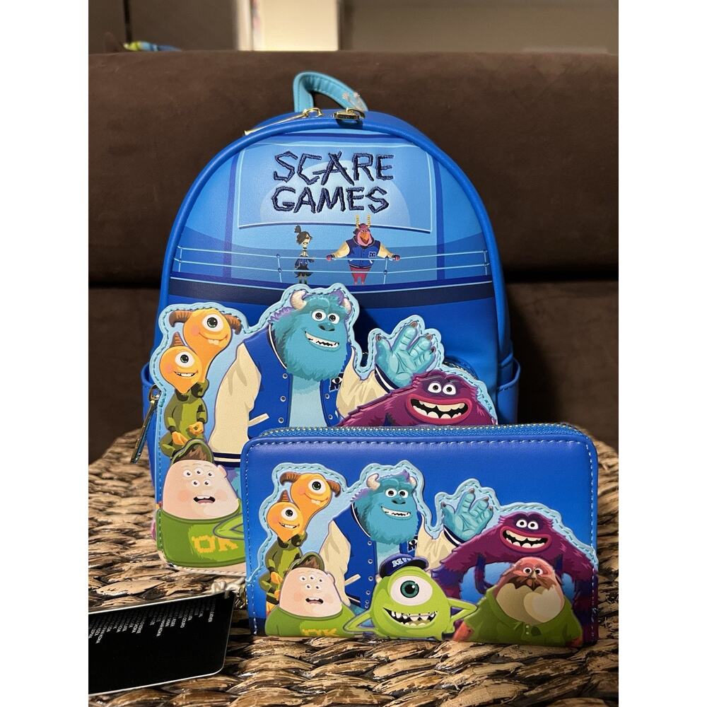 Disney Monsters University Loungefly Mini Backpack and Wallet